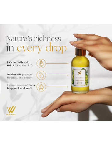 Aceite Corporal Orgánico Wild Vibes 118 ml Bergamota y Almizcle