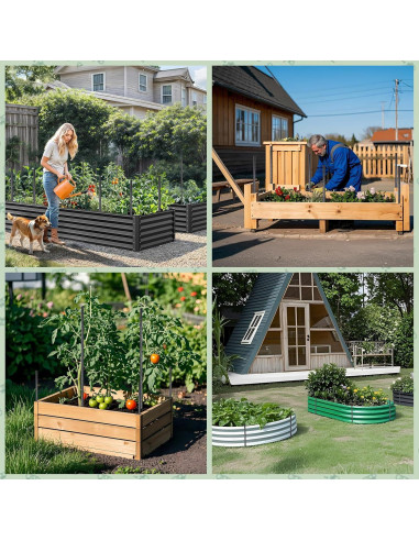 Estacas de Rebar VVOKGO 40,64 cm 24pcs Soporte Jardín