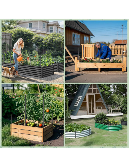 Estacas de Rebar VVOKGO 40,64 cm 24pcs Soporte Jardín