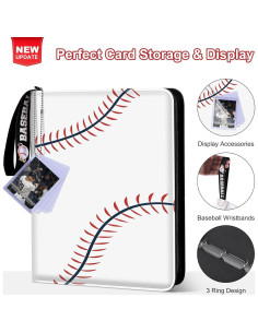 Carpeta de Tarjetas de Béisbol Mlikero 440 Bolsillos Premium 2