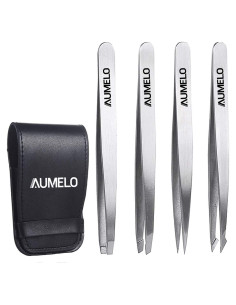 Juego de Pinzas de Acero Inoxidable AUMELO - 4 Piezas