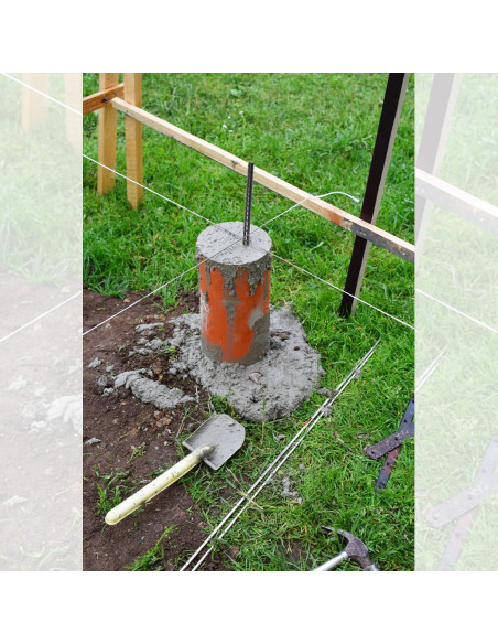 Estacas de Rebar VVOKGO 40,64 cm 24pcs Soporte Jardín