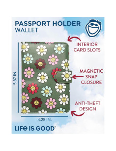Cubierta de Pasaporte La Vida es Buena - Antirrobo, Margarita Feliz 2