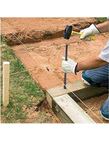 Estacas de Rebar VVOKGO 40,64 cm 24pcs Soporte Jardín