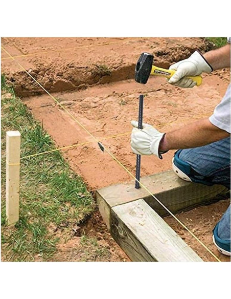Estacas de Rebar VVOKGO 40,64 cm 24pcs Soporte Jardín