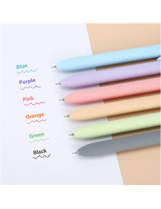 Bolígrafos de Gel FIOVER 12 Piezas Multicolor 0.7mm Secado Rápido 2