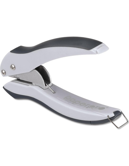 Perforadora manual Bostitch 2402 EZ Squeeze 10 hojas gris/azul