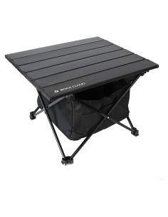 Mesa de Camping ROCK CLOUD Plegable Aluminio 1.18 kg Negra