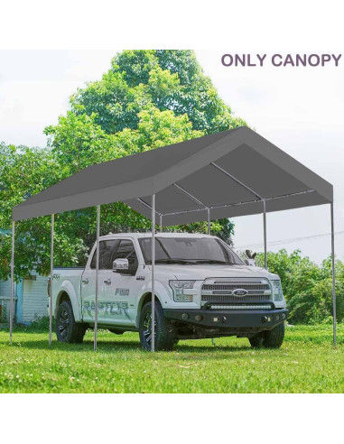 Cubierta de repuesto Vanteriam 12x6 m gris para carport