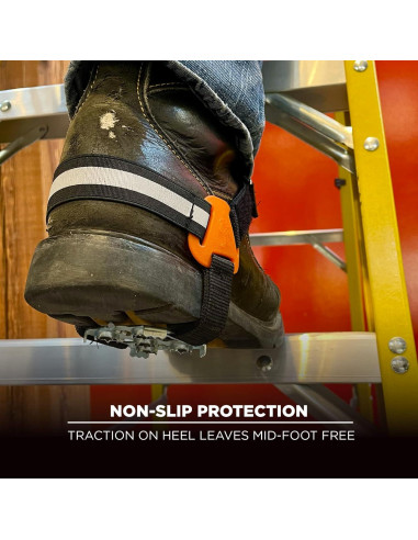 Clavos de Tracción Ergodyne TREX 6315 para Talón, Negro