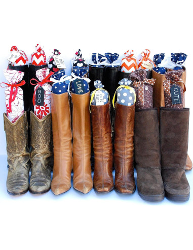 Soportes para Botas de Algodón 100% - Organizador de Closet Negro