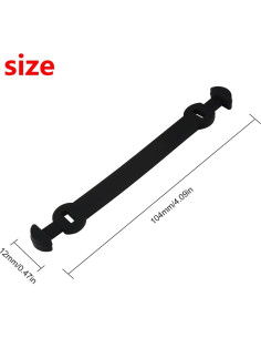 Amortiguador de Vibración de Silicona Andux Hebilla Larga 6 Piezas 2