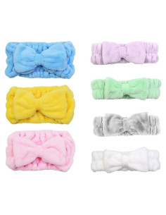 Diademas de Microfibra Chloven 7 Pcs Ajustables para Maquillaje