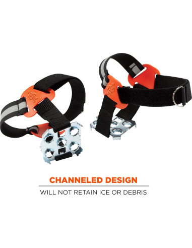 Clavos de Tracción Ergodyne TREX 6315 para Talón, Negro