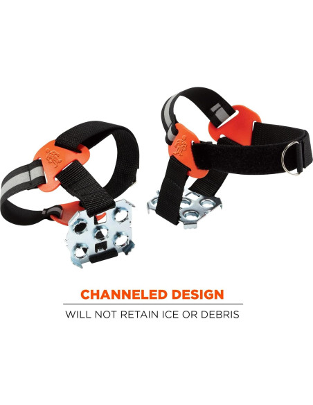 Clavos de Tracción Ergodyne TREX 6315 para Talón, Negro