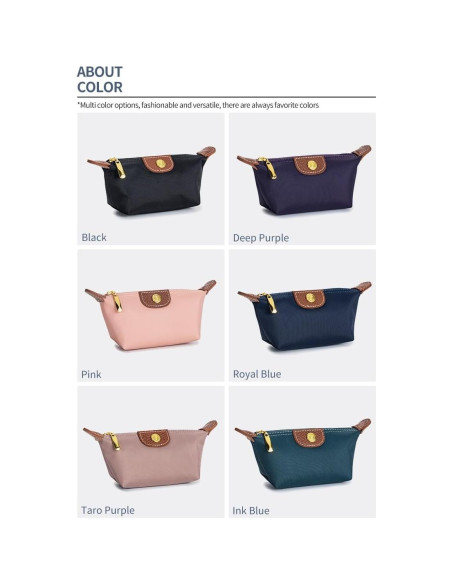 Monedero Mini Nylon Zitokin para Mujeres Vintage Albaricoque Monedero Mini Nylon Zitokin para Mujeres Vintage Albaricoque