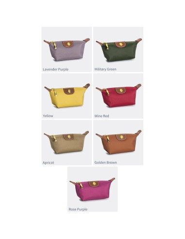 Monedero Mini Nylon Zitokin para Mujeres Vintage Albaricoque