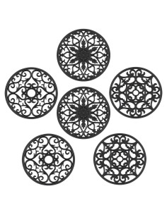 SMARTAKE 6 Tapetes de Silicona Antideslizantes para Cocina