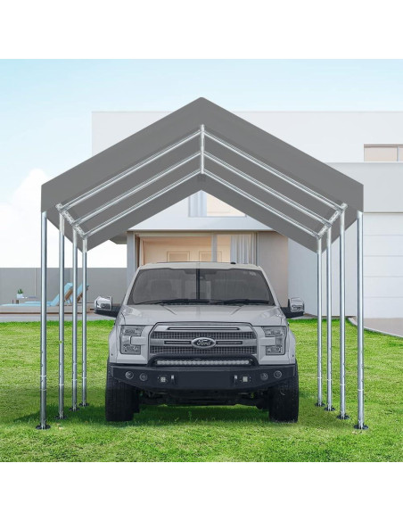 Cubierta de repuesto Vanteriam 12x6 m gris para carport