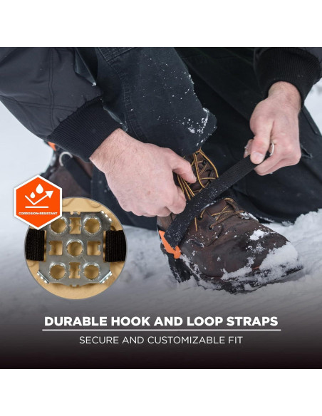 Clavos de Tracción Ergodyne TREX 6315 para Talón, Negro