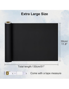 Fondo de Acuario Autoadhesivo Negro GOYJOY 30x130 cm 2