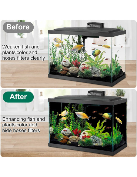 Fondo de Acuario Autoadhesivo Negro GOYJOY 30x130 cm