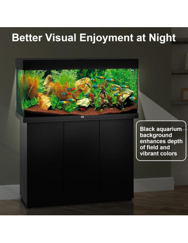 Fondo de Acuario Autoadhesivo Negro GOYJOY 30x130 cm