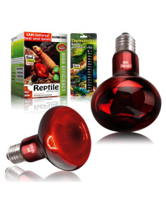 Paquete de 2 bombillas de calor infrarrojo MCLANZOO 50W para reptiles