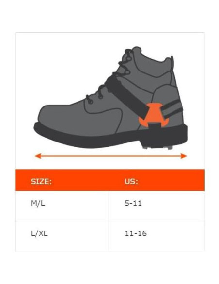 Clavos de Tracción Ergodyne TREX 6315 para Talón, Negro