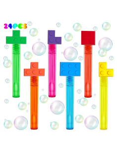 Varitas de Burbujas de Bloques de Construcción uoyoi - 24 Piezas