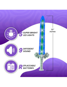 Espada de Duelos Geospace GeoSword con Luces LED y Sonidos 2