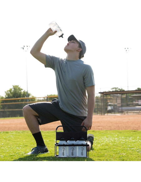 Transportador de Botellas de Agua Plegable Champion Sports Negro