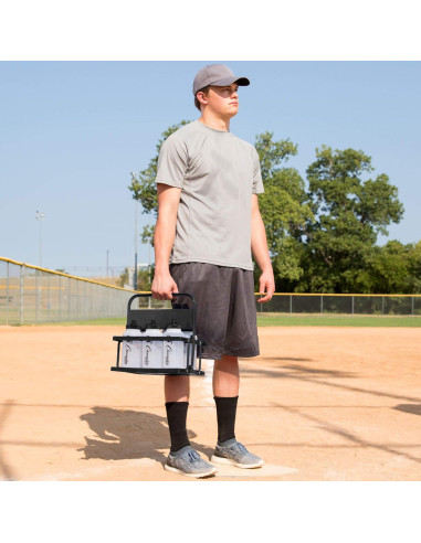 Transportador de Botellas de Agua Plegable Champion Sports Negro