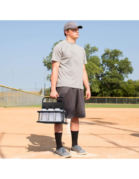 Transportador de Botellas de Agua Plegable Champion Sports Negro