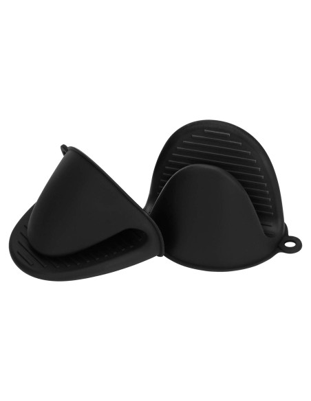 Guantes de Horno de Silicona Tifanso 220C 1 Par Negro