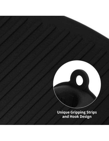 Guantes de Horno de Silicona Tifanso 220C 1 Par Negro