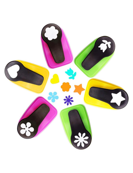 Perforadora de Papel HKKYO 1" 6 Formas para Manualidades Perforadora de Papel HKKYO 1" 6 Formas para Manualidades