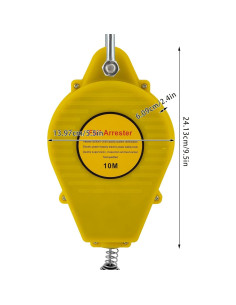 Detenedor de Caídas Retráctil lxrnqcey 10m 330lbs Seguridad 2