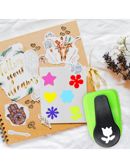 Perforadora de Papel HKKYO 1" 6 Formas para Manualidades Perforadora de Papel HKKYO 1" 6 Formas para Manualidades
