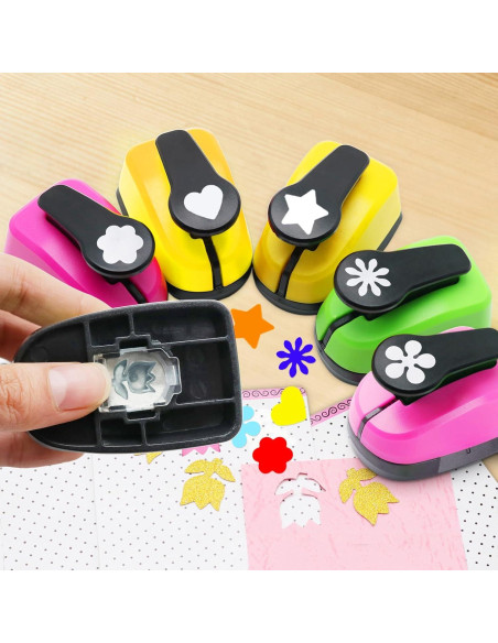Perforadora de Papel HKKYO 1" 6 Formas para Manualidades Perforadora de Papel HKKYO 1" 6 Formas para Manualidades