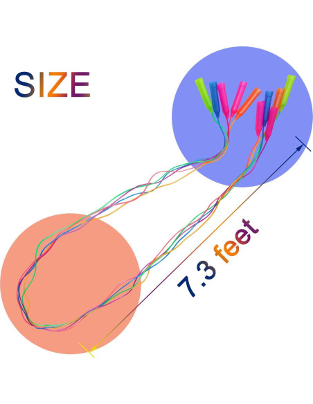 Cuerdas para Saltar Aneco 10 Piezas 2.24m Ajustables Colores