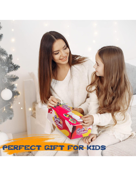 Kit de Pintura IFLOVE para Niños - 5 Piedras de Jardín Multicolor