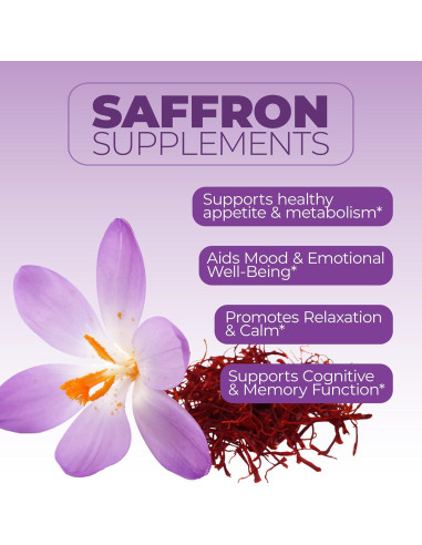 Suplemento de Azafrán Vimerson Health 60 Cápsulas Veganas