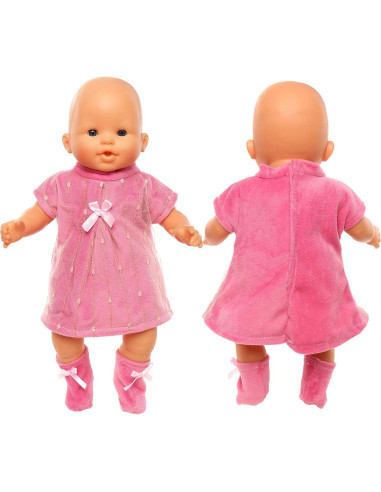 Set de Ropa de Muñeca Rosa Enoch para 14-16 Pulgadas