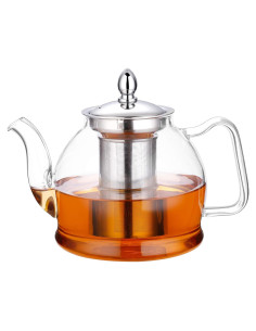 Tetera de Vidrio Hiware 1000ml con Infusor Extraíble
