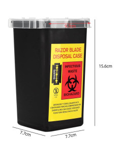 Dispensador de Cuchillas TEONEI Negro 9.7x9.7x15.6cm 2