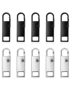 10 Piezas Tiradores de Cremallera Metal Abeillo - Reemplazo Desmontable