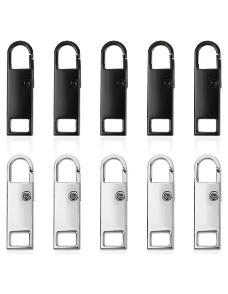 10 Piezas Tiradores de Cremallera Metal Abeillo - Reemplazo Desmontable