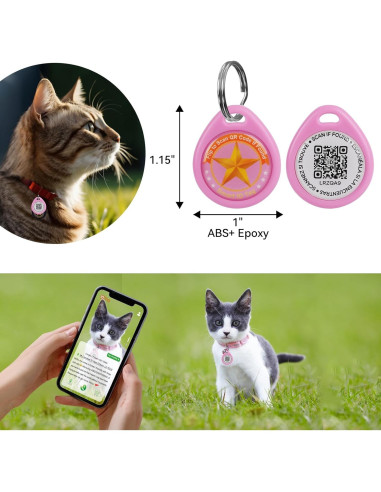 Etiqueta de Identificación QR para Mascotas Icitekwan Negra M