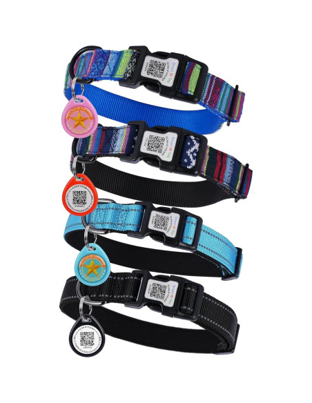 Etiqueta de Identificación QR para Mascotas Icitekwan Negra M